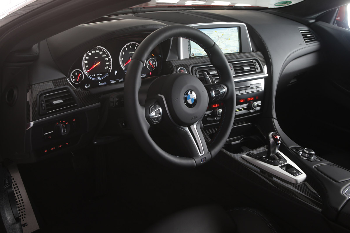 BMW M5 2013 black leather interior