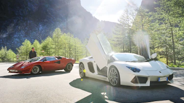 evo Magazine: July 2013 Lamborghini Aventador Countach road trip