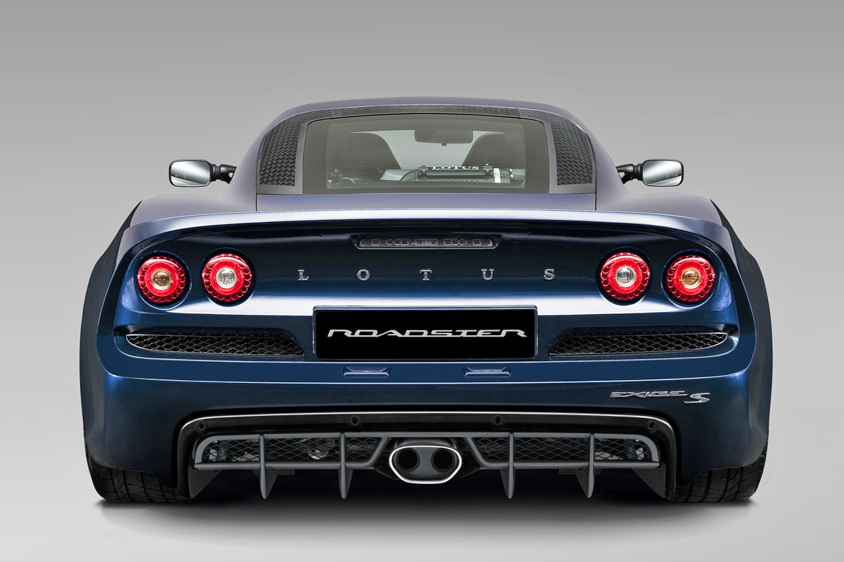 Lotus Exige S Roadster blue rear