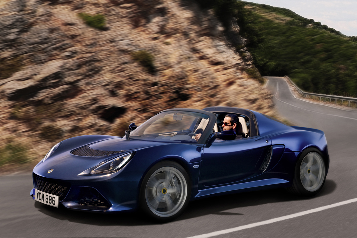 Lotus Exige S Roadster on the road