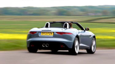 2013 Jaguar F-type V6 rear view