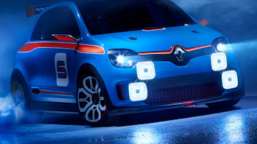 Renault TwinRun V6 hot hatch concept front LED spotlights