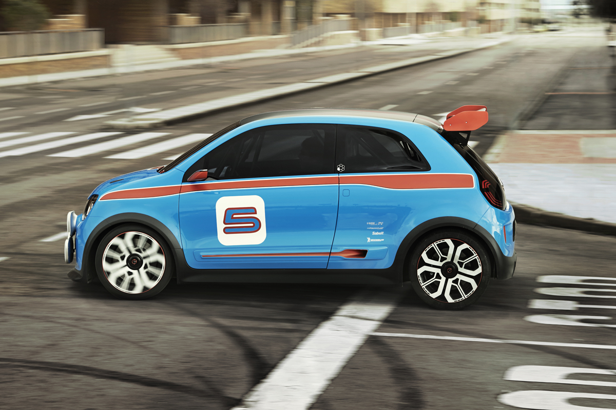 Renault TwinRun V6 hot hatch concept side profile