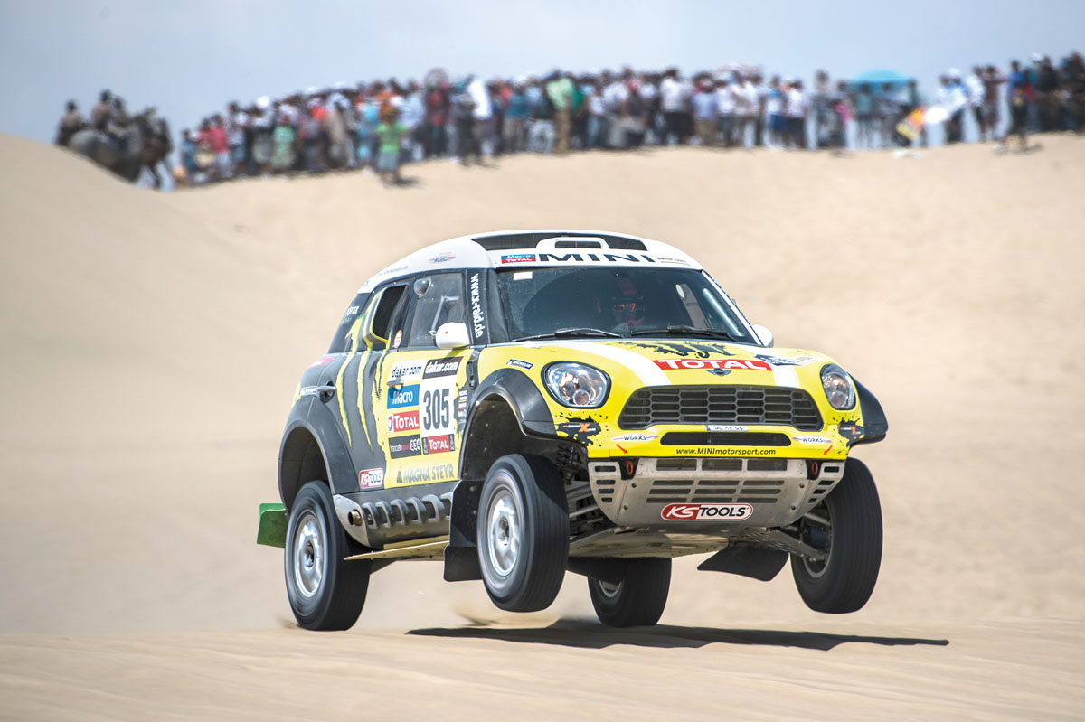 Mini jumping on the Dakar Rally