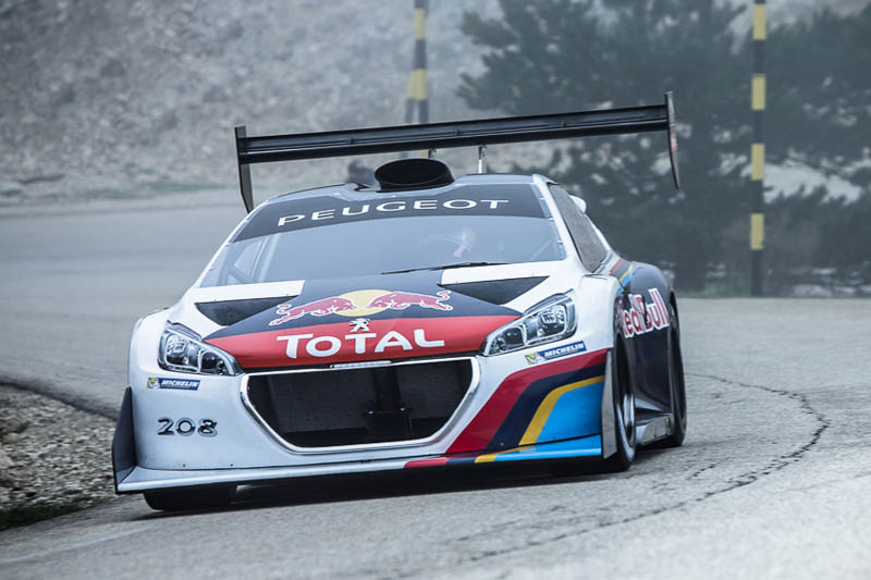 Peugeot 208 T16 Pikes Peak video Mont Ventoux