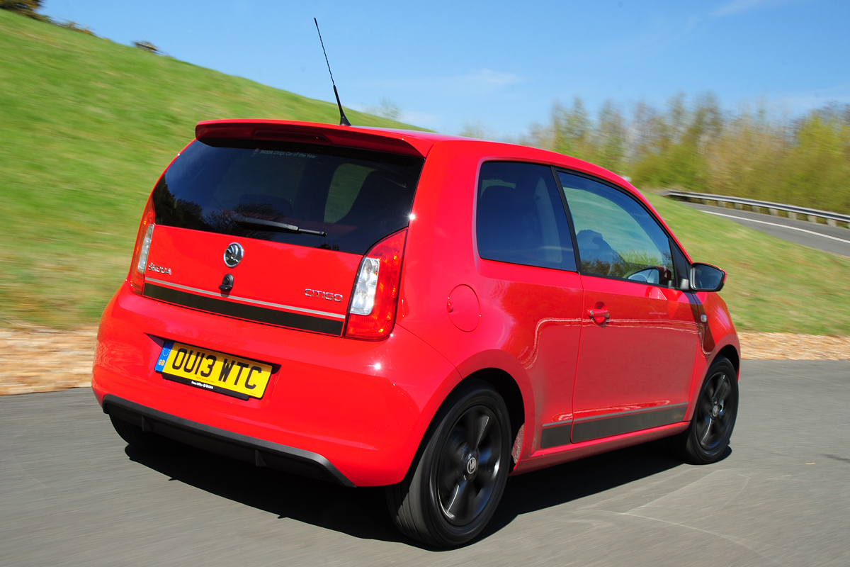 Skoda Citigo Sport red and black rear