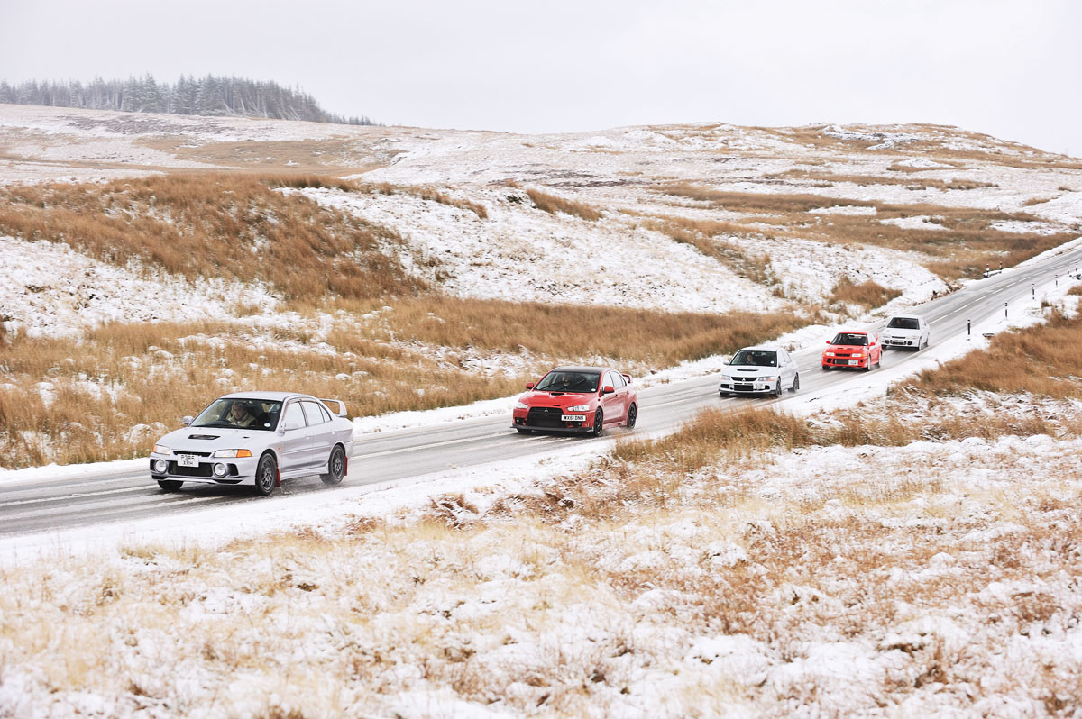 Mitsubishi Evos: the ultimate group test