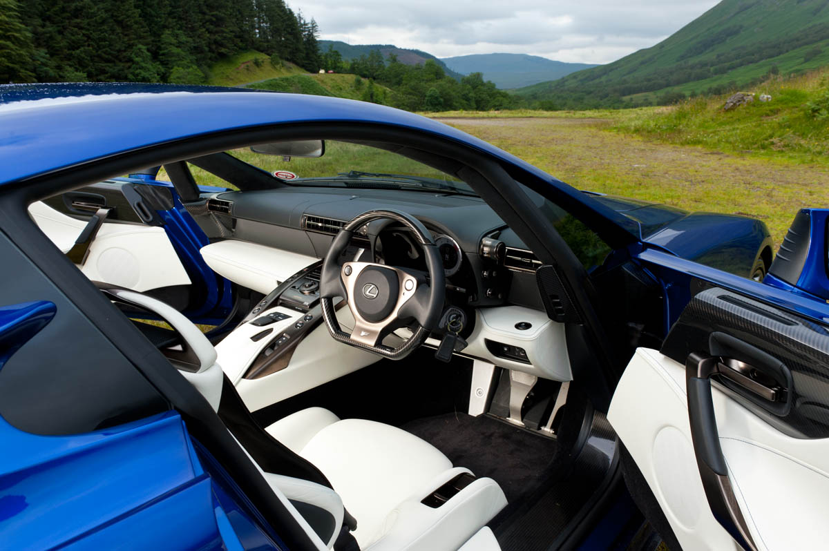 Lexus LFA tribute video cream leather interior