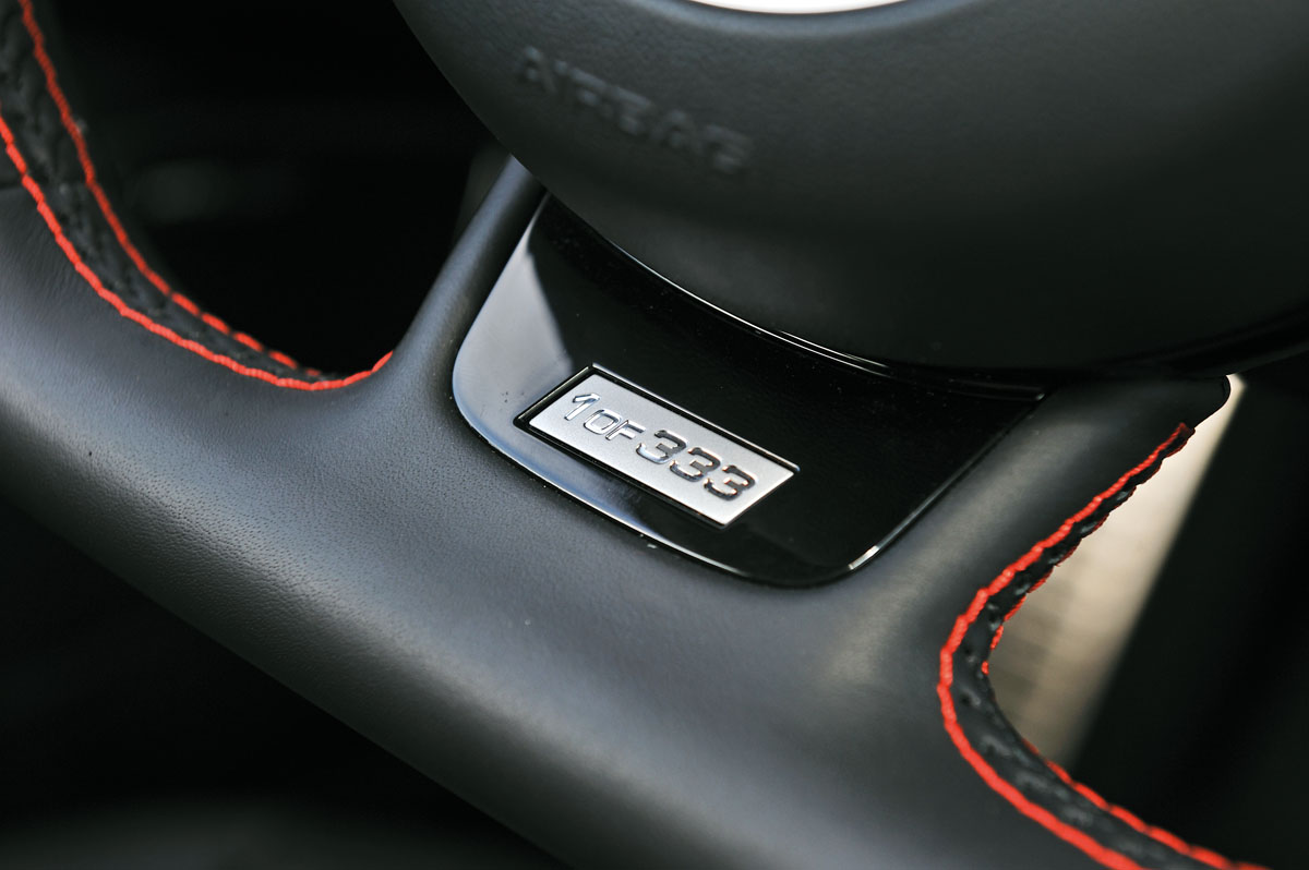 Audi A1 Quattro steering wheel plaque