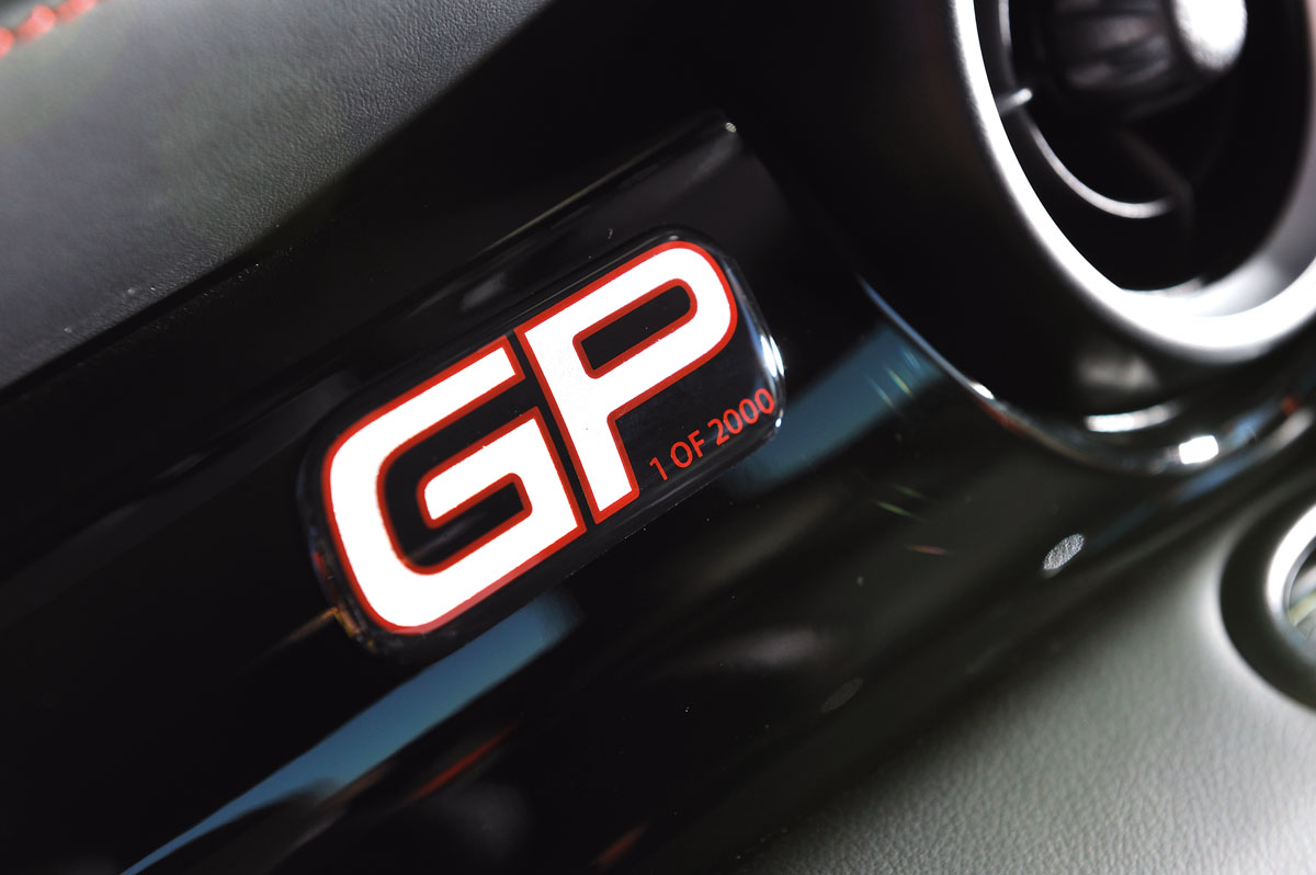 MINI GP numbered plaque