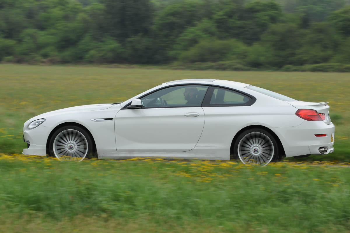 2013 Alpina B6 Bi-Turbo Coupe white side profile