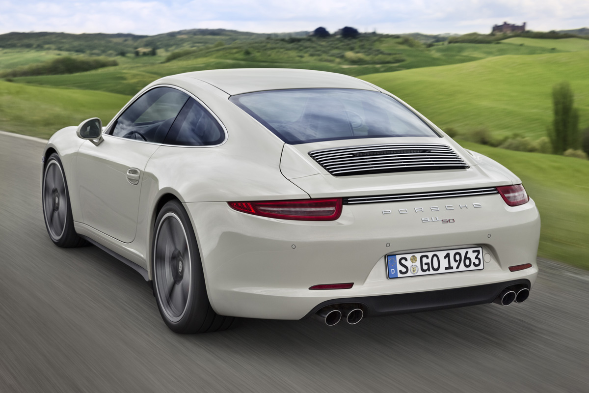 Porsche 911 50 Years Edition Geyser Grey rear