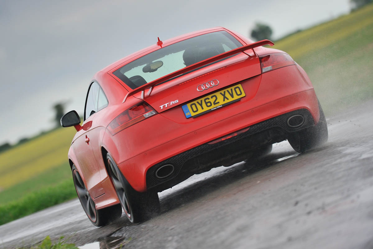 2013 Audi TT RS Plus red rear
