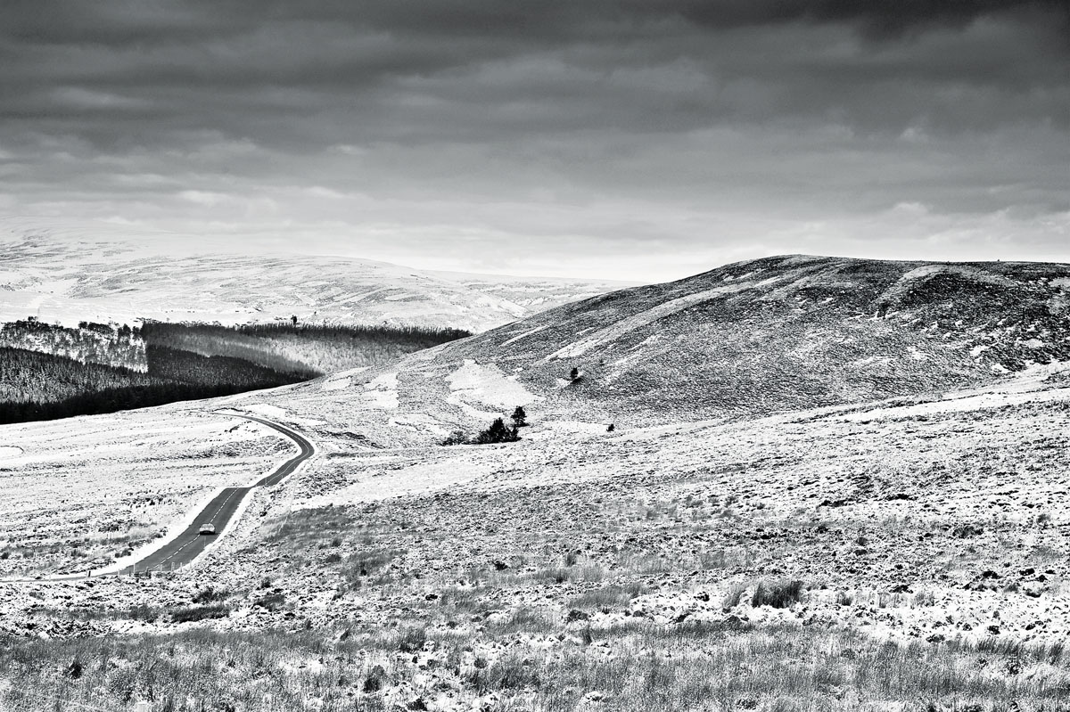 Aston Martin V12 Zagato in the Scottish highlands
