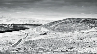 Aston Martin V12 Zagato in the Scottish highlands