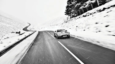 Aston Martin V12 Zagato in the highlands