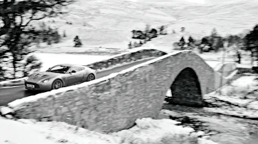 Aston Martin V12 Zagato over the bridge