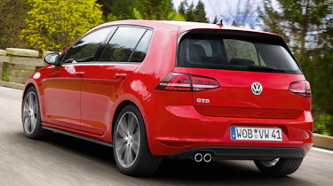 2013 Volkswagen Golf GTD red rear