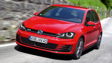 2013 Volkswagen Golf GTD red front