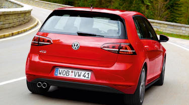 2013 Volkswagen Golf GTD red rear