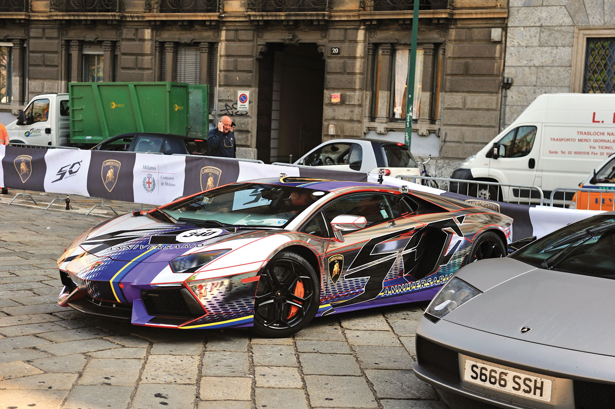Lamborghini 50th anniversary tour video