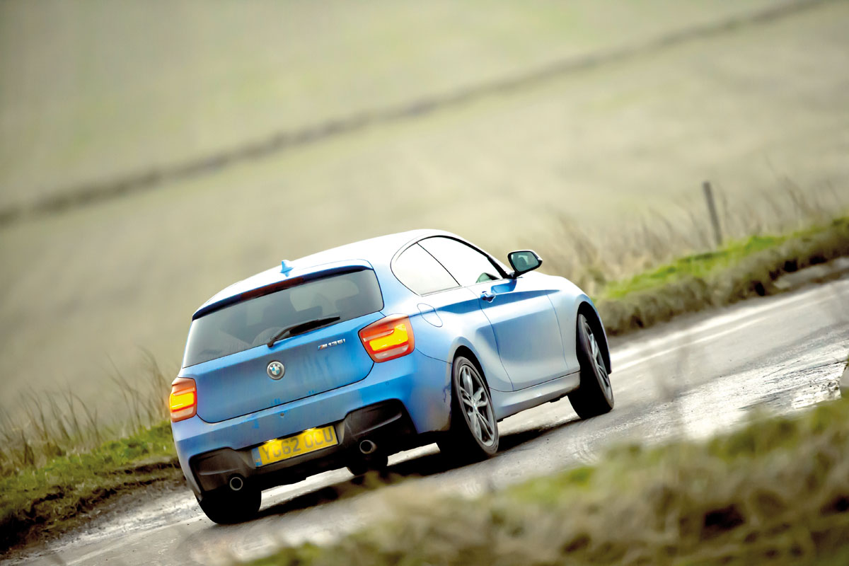BMW M135i on the road