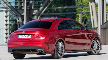 2013 Mercedes CLA45 AMG red rear