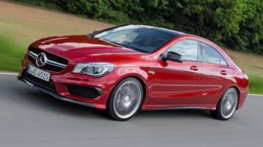 2013 Mercedes CLA45 AMG red front