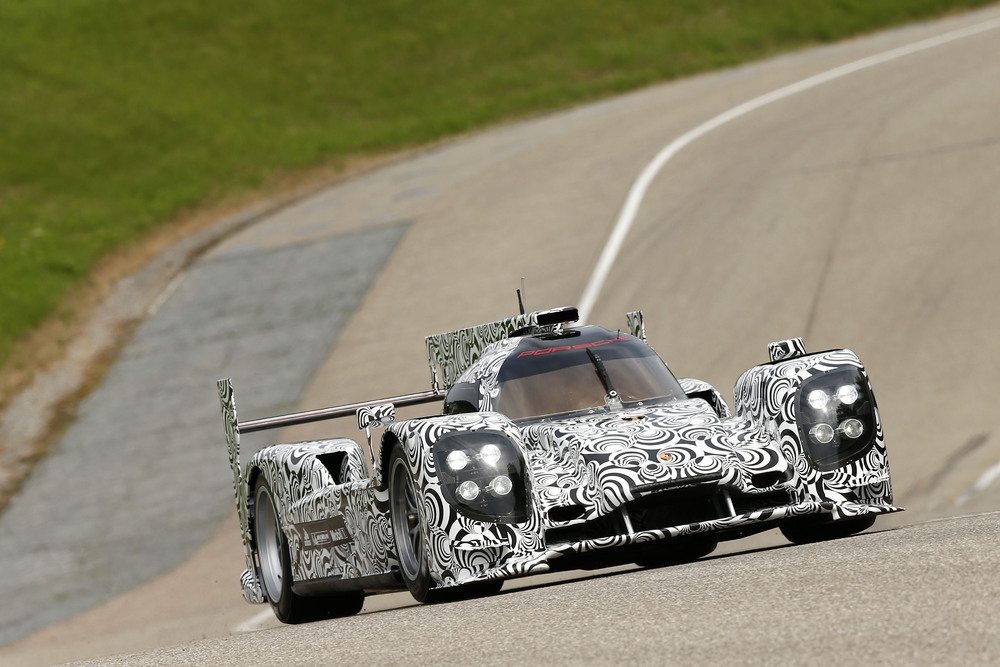 2014 Porsche LMP1 car testing Weissach