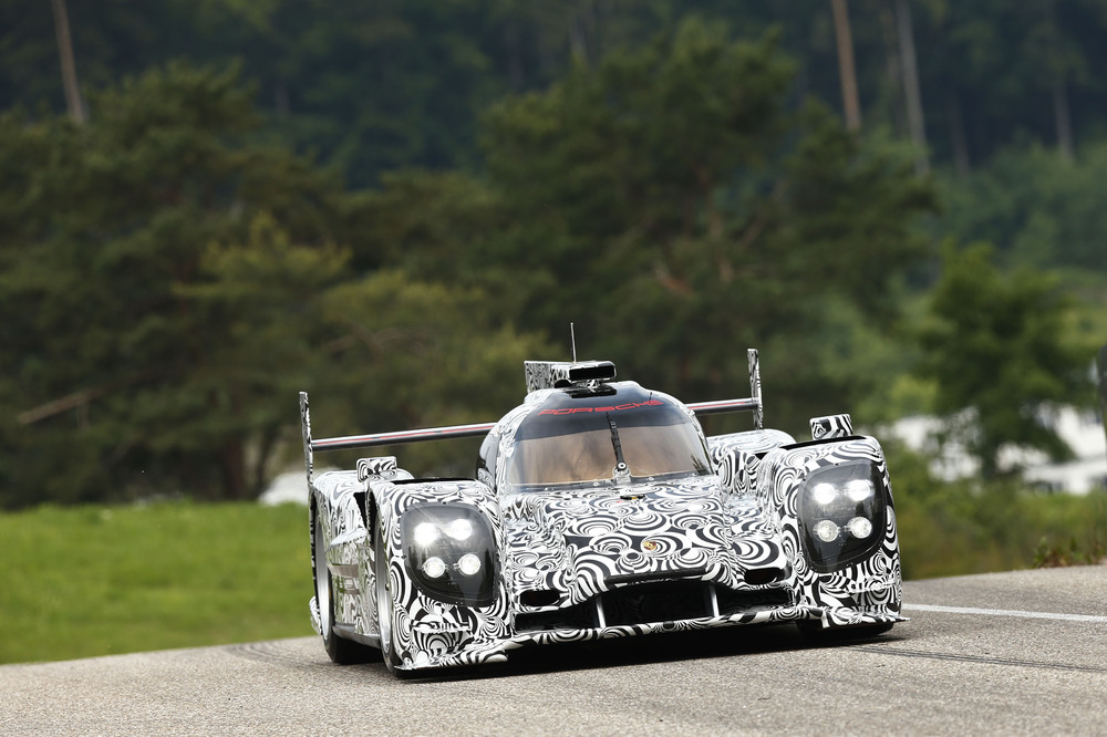 2014 Porsche LMP1 car testing Weissach