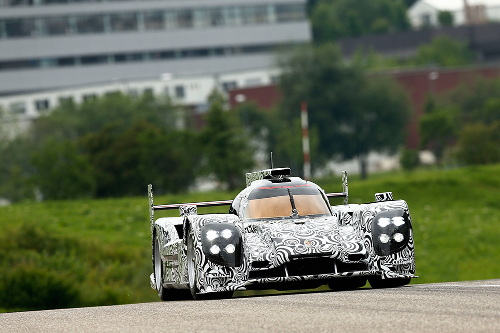 2014 Porsche LMP1 car testing Weissach