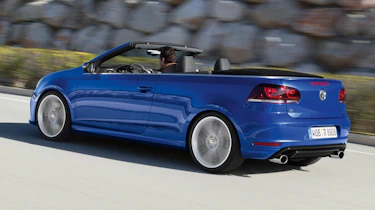 VW Golf R Cabriolet blue