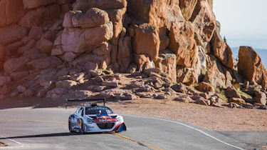 Peugoet 208 T16 video at Pikes Peak