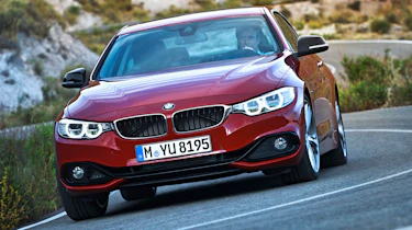 New BMW 4-series coupe red front