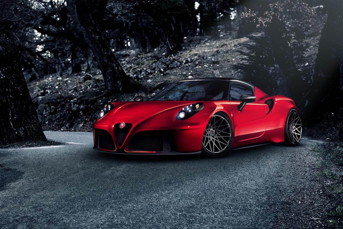 Alfa Romeo 4C Pogea Racing front splitter
