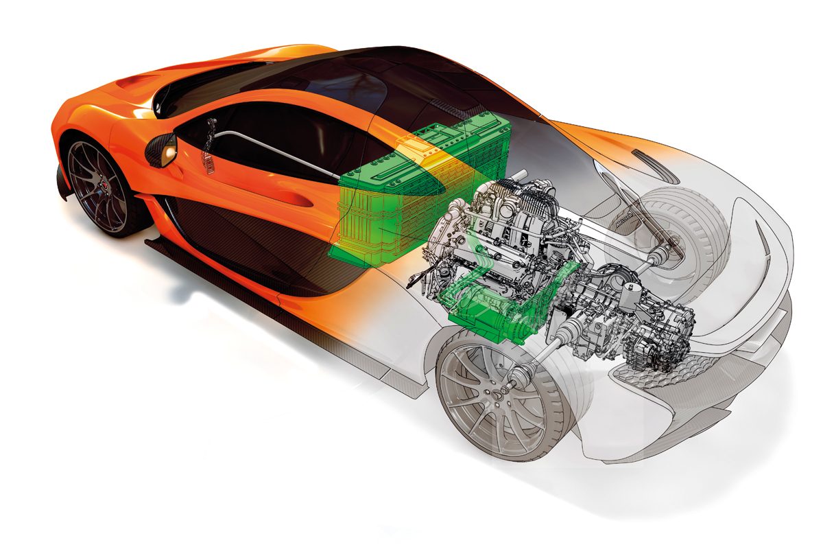 McLaren P1 drivetrain