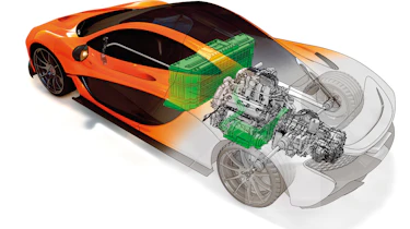 McLaren P1 drivetrain