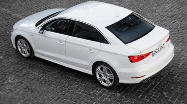 2013 Audi A3 Saloon white rear