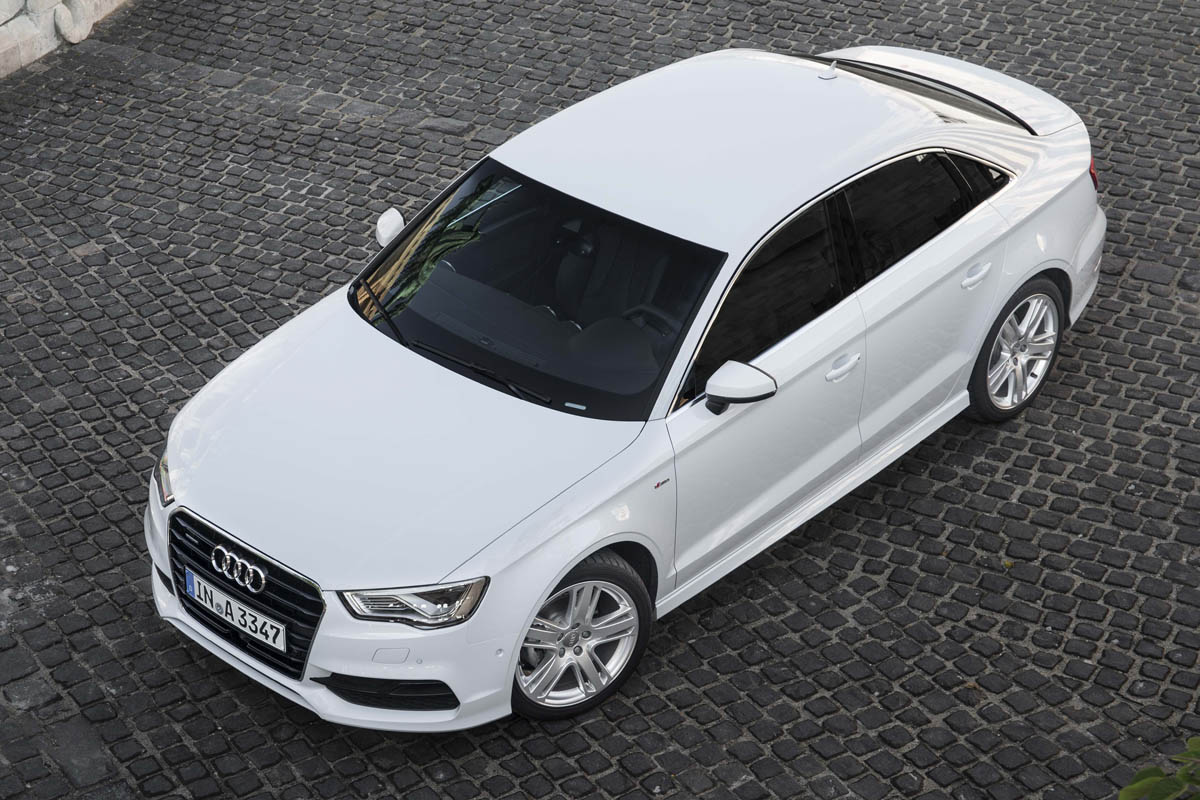 2013 Audi A3 Saloon white front