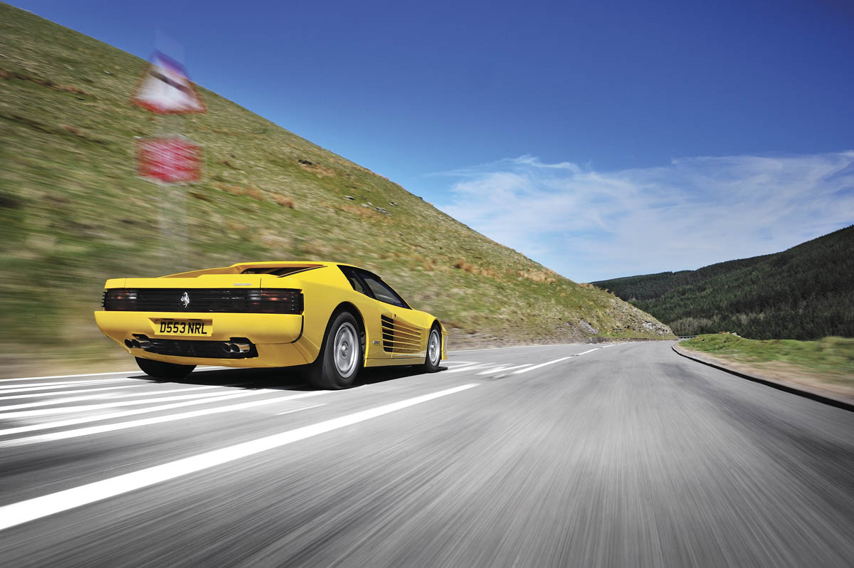 evo Magazine: August 2013 yellow Ferrari Testarossa