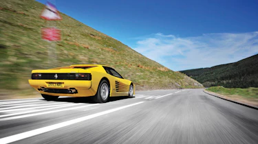 evo Magazine: August 2013 yellow Ferrari Testarossa