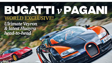 Bugatti Veyron Grand Sport Vitesse vs Pagani Huayra evo Magazine August 2013