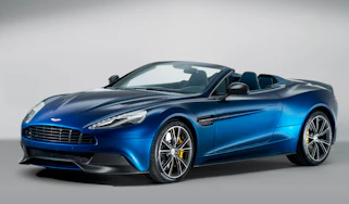 Aston Martin Vanquish Volante blue