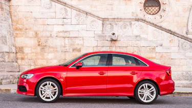 2013 Audi A3 Saloon 1.8 TFSI red side profile
