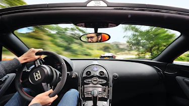 Pagani Huayra vs Bugatti Veyron Vitesse interior shot
