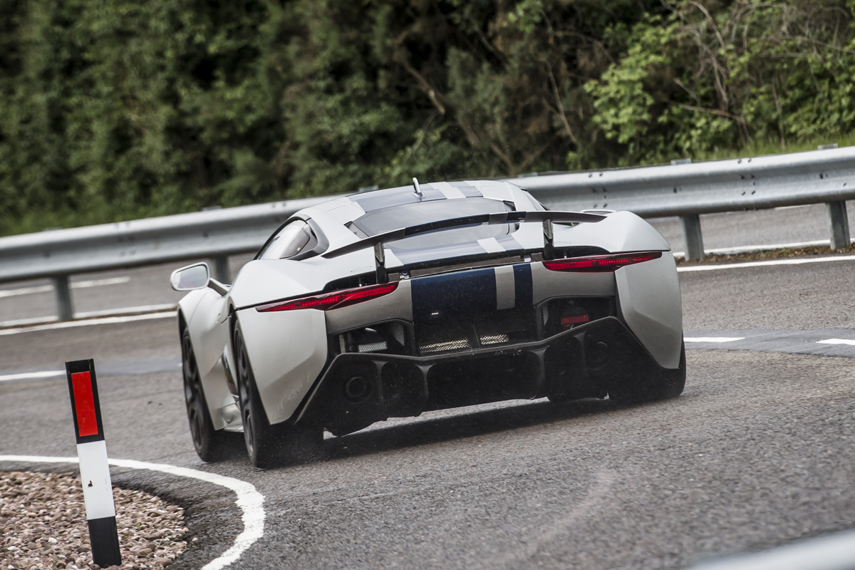 2013 Jaguar C-X75 prototype rear cornering
