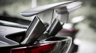 2013 Jaguar C-X75 prototype rearspoiler, Williams logo