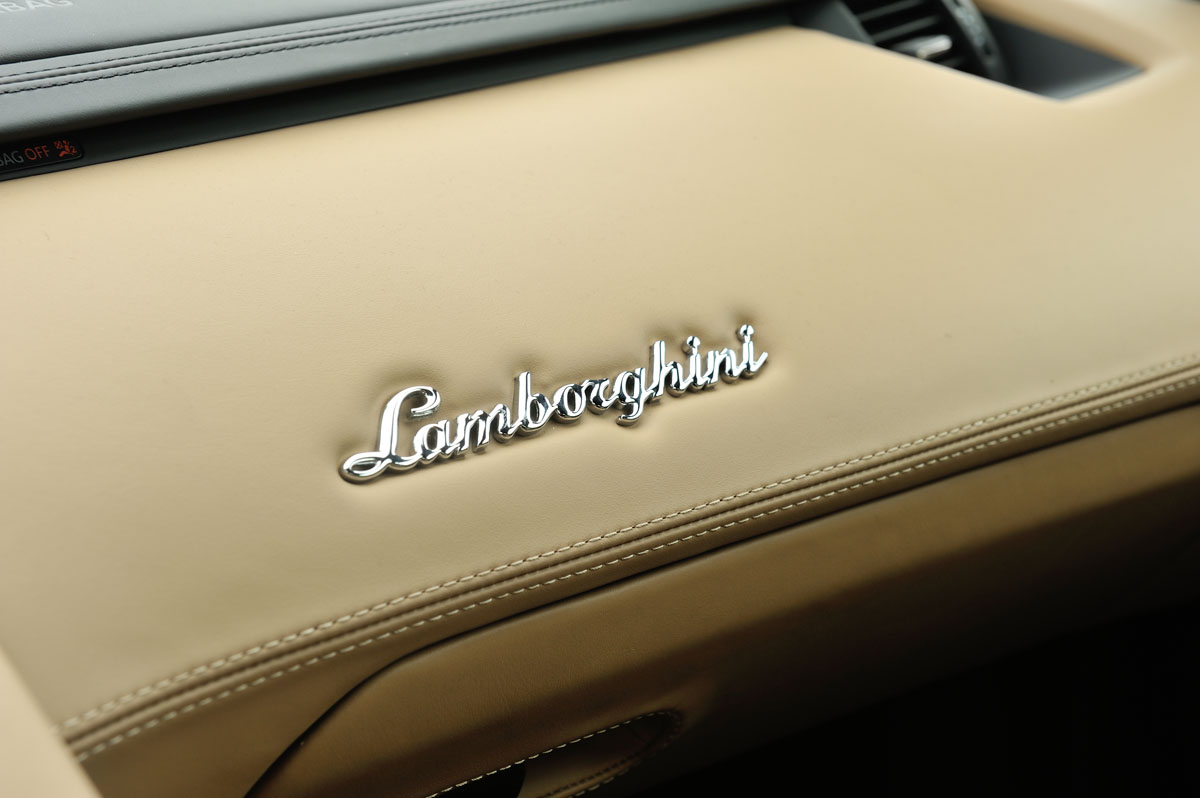 Lamborghini Aventador dashboard badge
