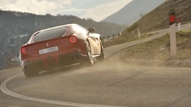 Ferrari F12 cornering