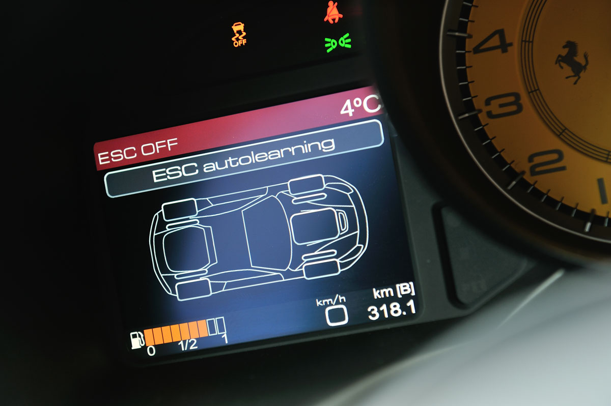 Ferrari F12 digital display